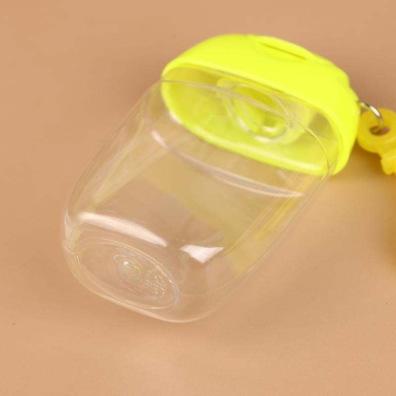 30 ml Tragbare Nachfüllbare Flaschen mit Haken Handdesinfektionsmittel Alkohol Kosmetikbehälter Outdoor Mini Seifenspender Behälter
