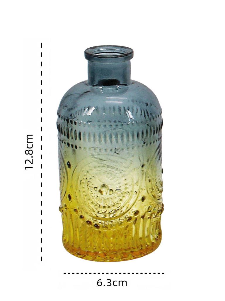 Elegant Retro Glass Vase: High-End Decorative Luxury for Flowers