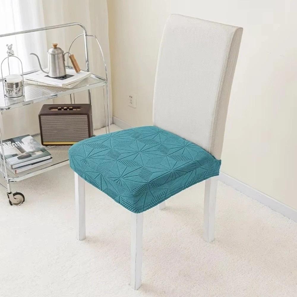 Polyester Dining Chair Slipcovers Jacquard Cushion Cover For Restaurant Dining