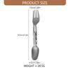 Double Head Titaniums Camping utensils Foldables Spoon Fork for Outdoor Adventures Backpacking Lightweight Terse Gear