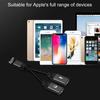 Aluminum Alloy 2-in-1 Cable Headphone Jack Splitter Adapter Fast Charging Port Dual Converter