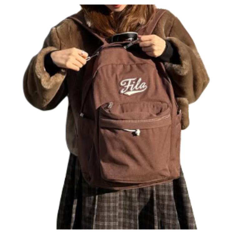 New FILA Polyester Backpack Unisex Brown 1100FS3BPH1306XBRN
