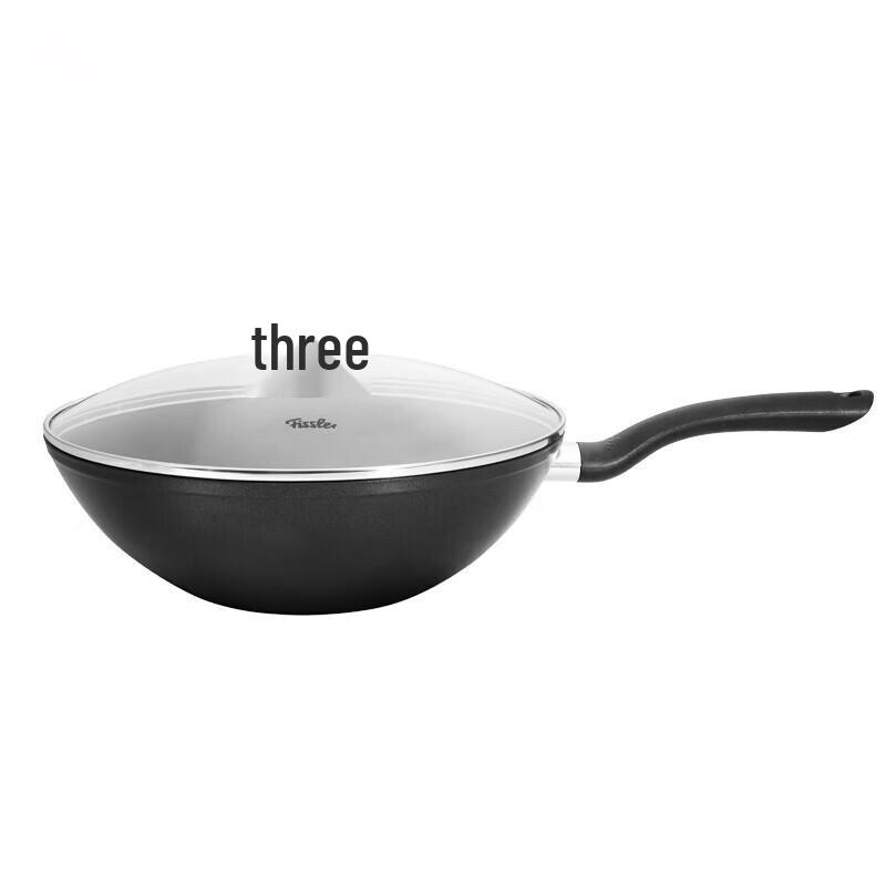 Fissler Black Knight 30cm Deep Wok