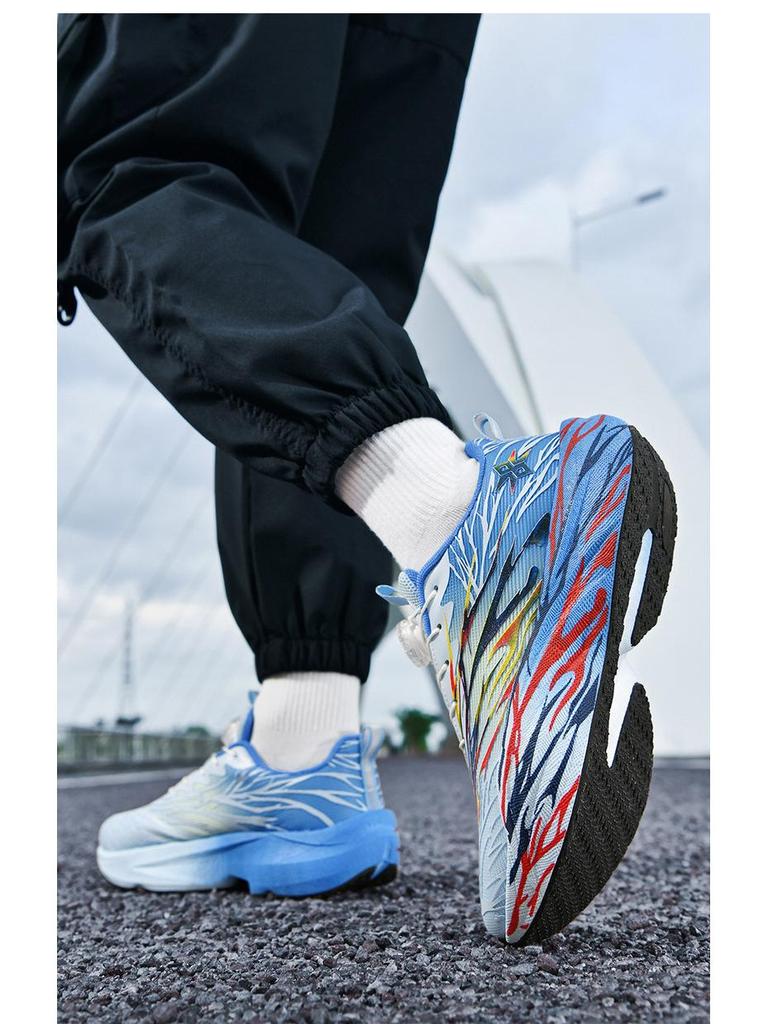 2025 Rotating Button Boys' Carbon Plate Running Shoes - New Style for Teens and Junior High Students