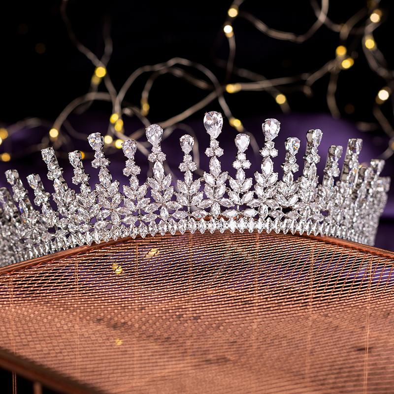 Luxury Bridal Tiara and Crown Hair Accessories for Party Prom Festival Banquet Feast Anniversary Birthday Gift for Women BC6435