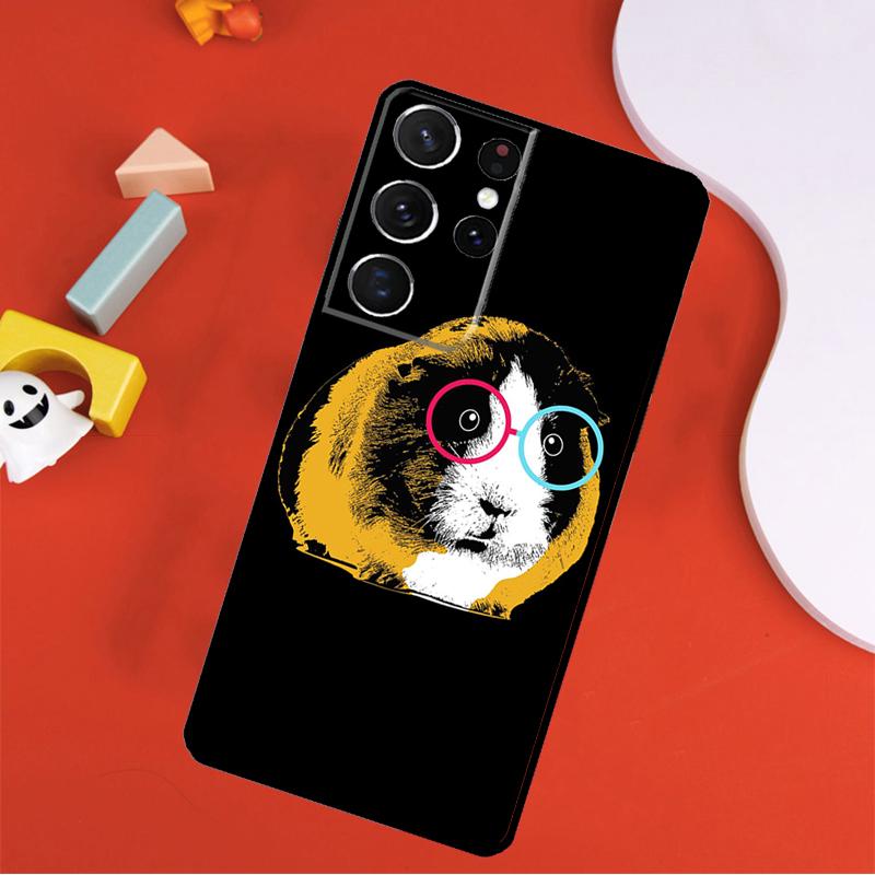 Funny Guinea Pig Phone Case For Samsung Galaxy S25 Ultra S9 S10 S20 S21 FE S22 S23 S24 Plus S24 Ultra Cover