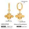 Youthway Cute Bee Drop Earrings For Women Classic 18K Gold Plated Stainless Steel Earrings Simple Fashion Jewelry Christmas Gift