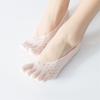 Fashion Thin Sock Slippers Women Invisible Silicone Anti-Skid Five Finger Socks