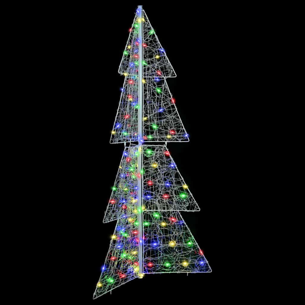 Christmas Tree with 160 Multicolor LEDs 150 cm Acrylic