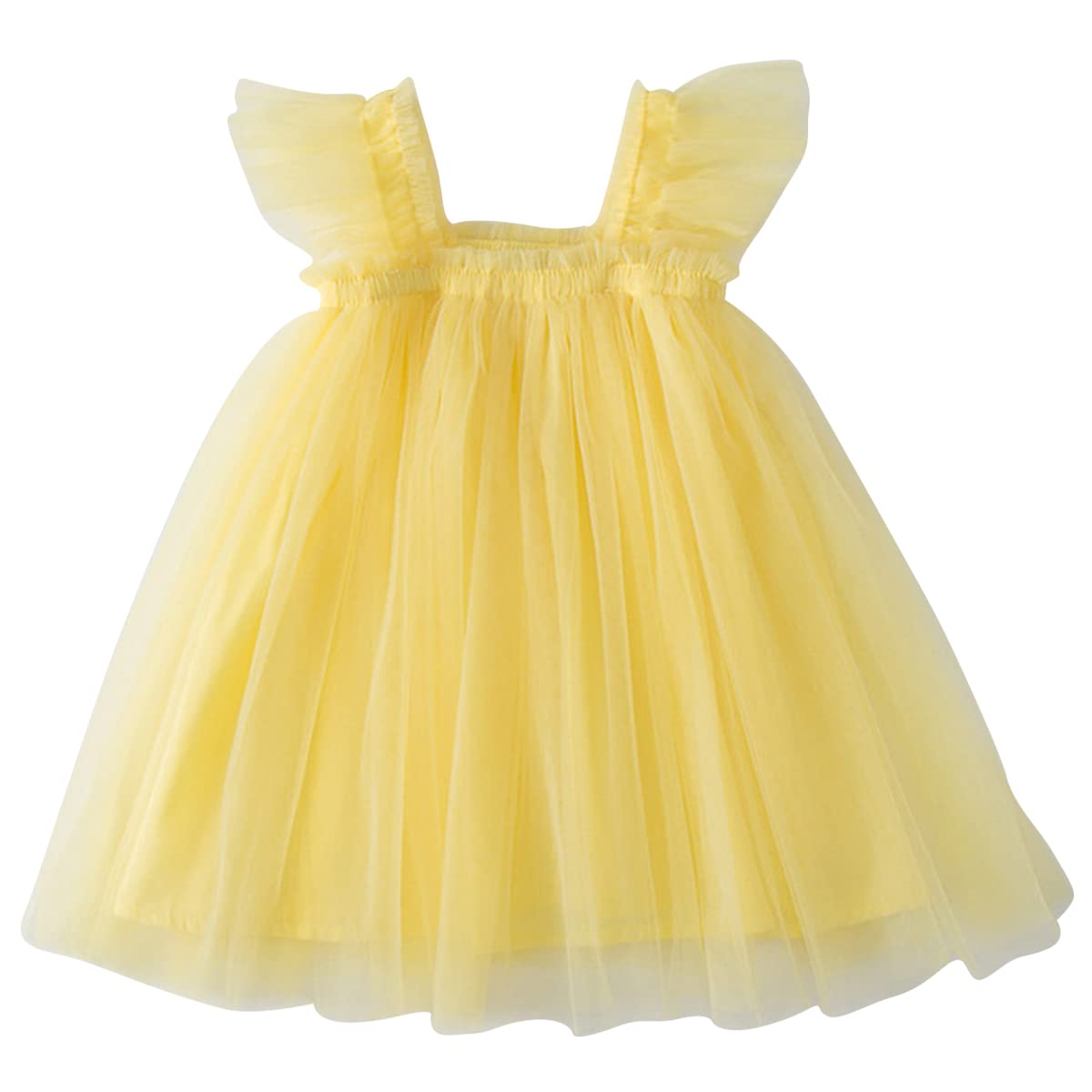 

Famuka Baby Tulle Dress with Tutu Summer Soft Sleeveless Princess Perfect Gift for Birthdays and Weddings Girls Skirt, Lace, Dress, Style, (120,