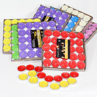 50 peças de velas redondas de aromaterapia, aniversário, atmosfera romântica sem fumaça, adereços para presente, decoração de casamento, luz de vela de chá, cera de chá