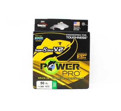 POWER PRO Super 8 Slick Version 2 Spectra Schnur 50lb / 300yds Grün (8547)