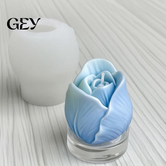 Petal Detail Silicone Mold Tulip Flower Mold, 3D Floral Candle Making for DIY Molds Soap Fondant Chocolate Wax Resin Craft, Baking Cake Decorating