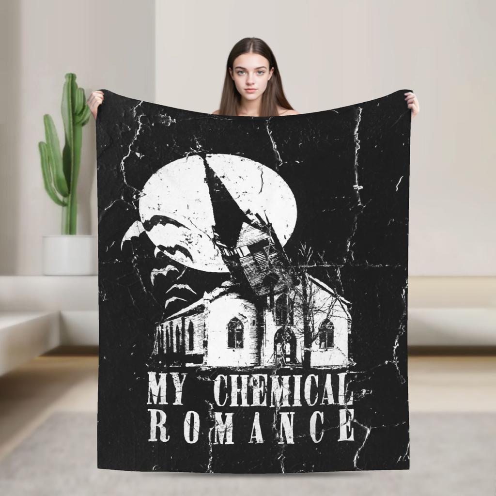The Black Parade Mantas Tour My Chemical Romance Franela Impresionante Cálida Manta para Cama Cubrecama Invierno
