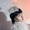 Lolita Fairy Butterfly Halo Crown Headpiece Bridal Wreaths Flowers Headband Women Girl Mermaid Princess Elf Cosplay Headdress
