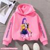 Hoodies Sweatshirts Girls Cartoon Girl Hooded Sweatshirt Children's Fashionable Casual Top Casual Girl's Clothing