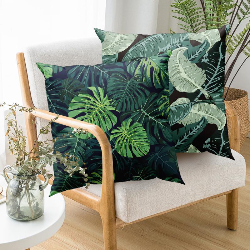 Tropical Palm Leaf Cactus Pillowcase Cushion Cover Living Room Sofa Chair Home Decor  Pillow