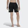 Adidas Originals Contrast Big Logo Casual Quick-Drying Shorts Men Bottoms Black HE4684