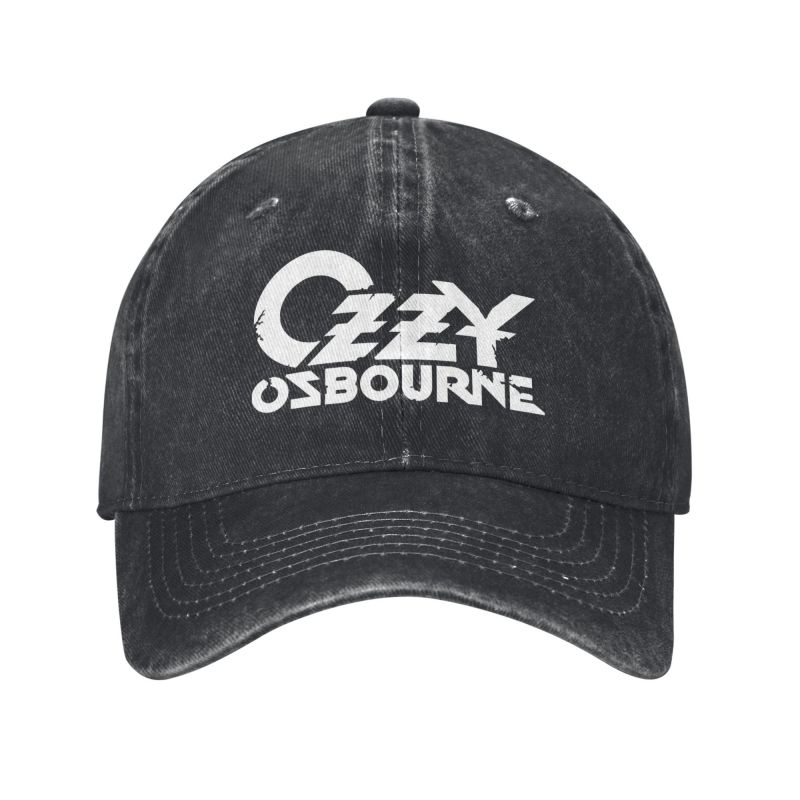 Custom Ozzy Osbourne Metal Rock Print Baseball Caps Vintage Cotton Washed Headwear Men Women Outdoor Sun Golf Hats Snapback Cap