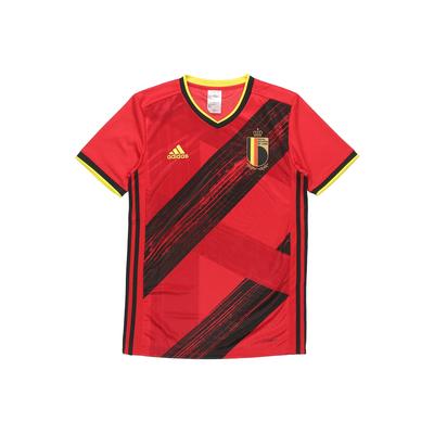adidas Belgien Nationalmannschaft Heim Fan Edition Sport Kurzarm Trikot Herren Oberteile College-Rot EJ8546