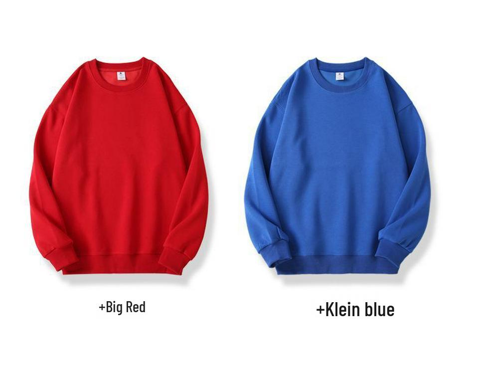 Unisex Heavyweight Cotton Blend Long Sleeve Crew Neck Sweatshirt