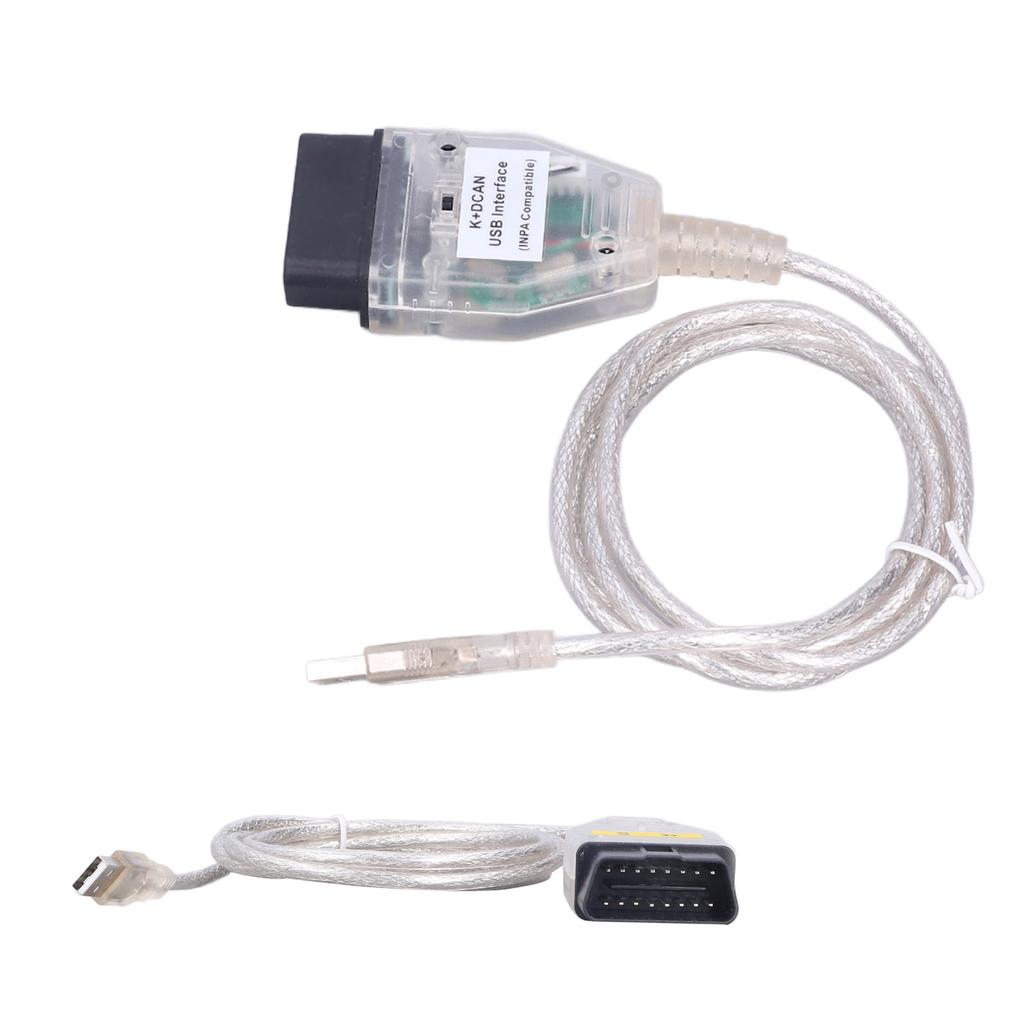 Car Diagnostic Tool Cable K+ USB Cable Interface with Switch Replacement for Series 1 E81 E82 E83 E87 E88 20042011