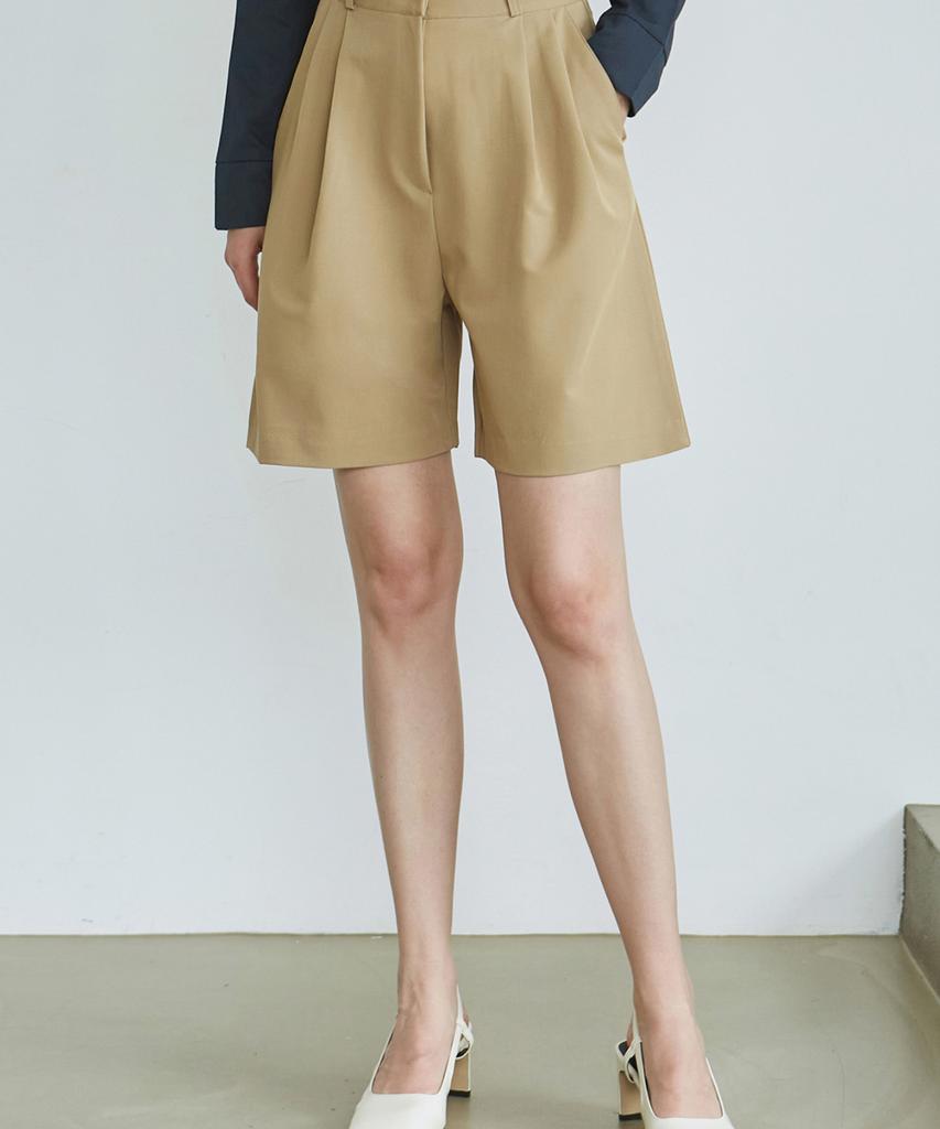Nigaennikol Two Pintuck Bermuda Pants_5 Color (A Type)