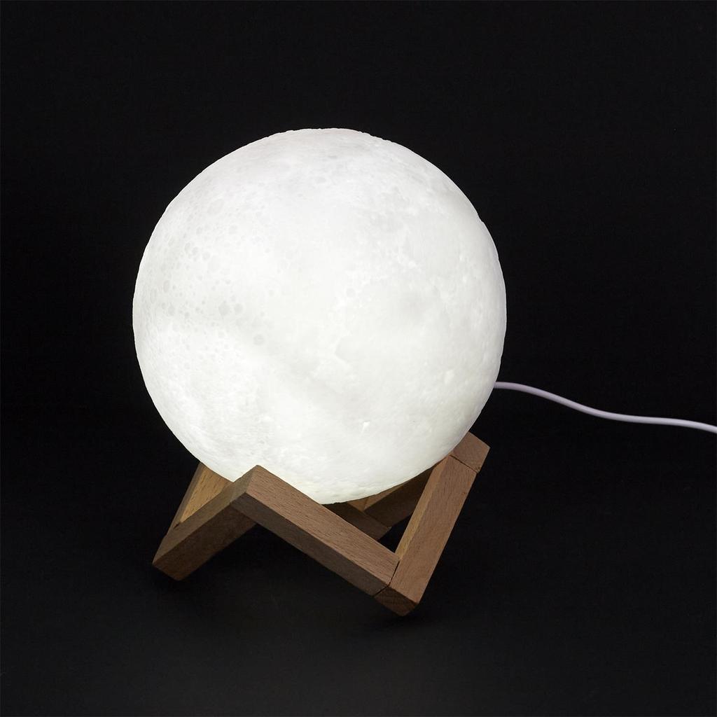 MOND TISCHLEUCHTE Kugel mit WECHSELBARER LICHTFARBE