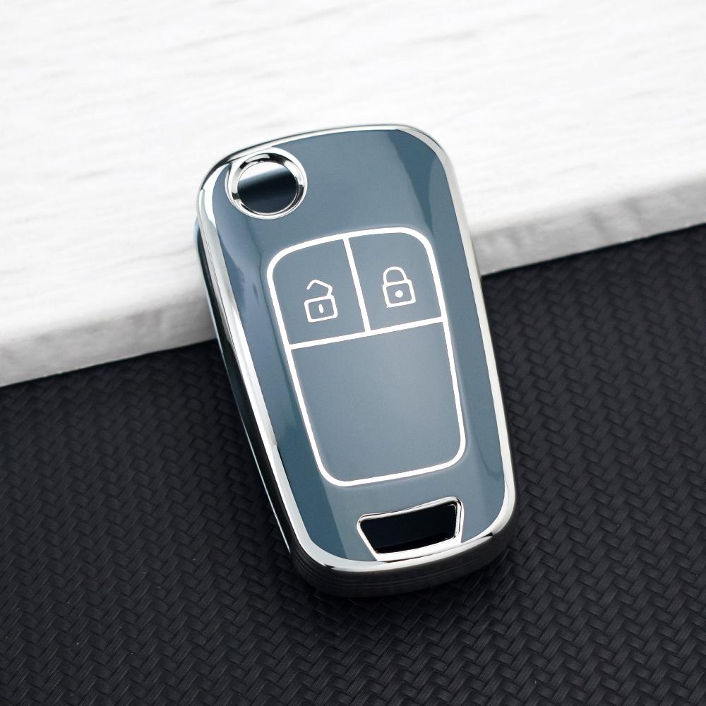 2/3 Buttons Tpu Car Key Case Cover For Chevrolet Malibu Cruze Camaro Aveo Sail Epica Lova Impala Orlando For Buick Opel Key Bag