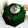 Modello squadra nazionale di calcio dell'Algeria, ombrello pieghevole automatico, design portatile e pieghevole, 8 stecche, un regalo di Natale o di compleanno.
