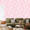 Powder Pink Flowers Wallpaper, Small Detail for Living Room and Bedroom 50x1000