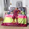 AS Roma Logo Lupacchiotta Scudo Stampa Verticale Bordeaux Oro Coperta Morbida in Flanella Calda Coperta Decorativa per Divano Letto Per i Tifosi di Calcio