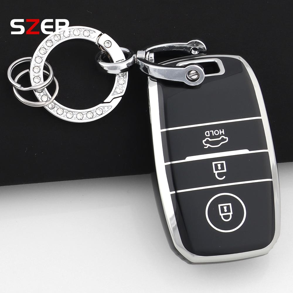 3 4 Tasten TPU Auto Fernbedienung Schlüsselhülle Abdeckung Schale Fob Für Kia Sportage Cerato Optima K2 K3 K4 K5 Rio Picanto Soul Sorento Sedona