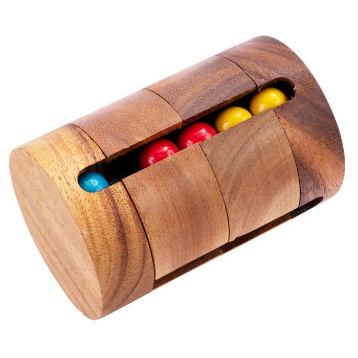 Wooden Puzzle - Engelhart - REVOLVE - Difficult Level - 1 Piece - 7.1 X 7.1 X 10.5 Cm