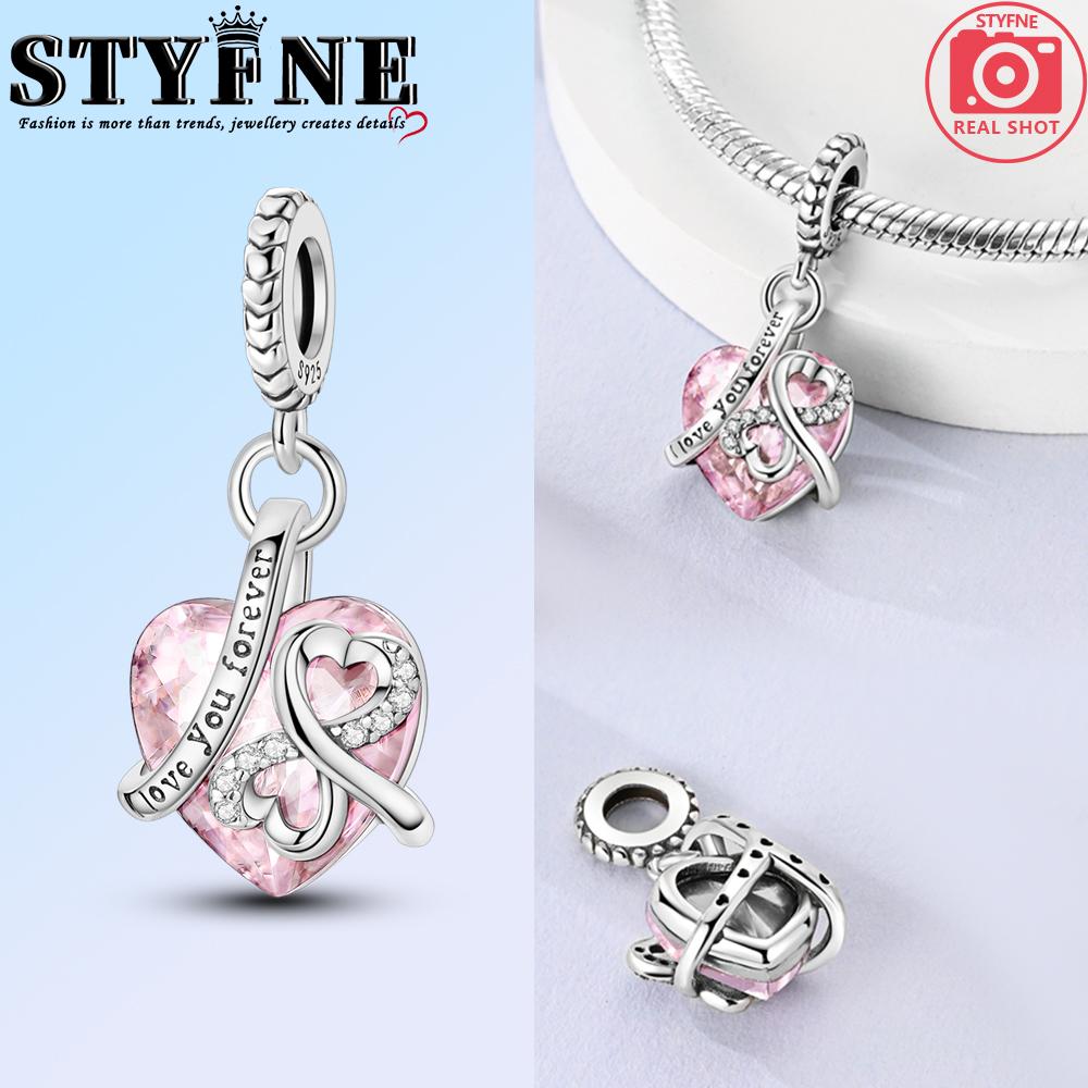 Copper Infinity Love Dangle Charms Like Snake Entangle Beads Fit Original Bracelet Diy Fine Jewelry Gifts For Women