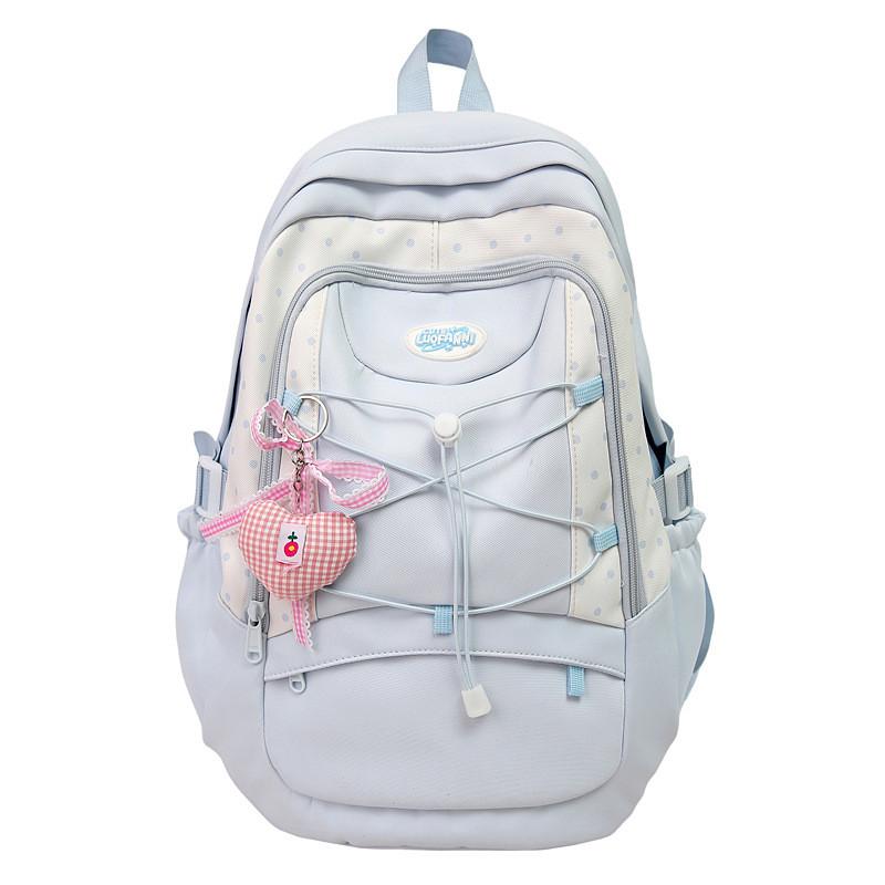 Teenagers Nylon Student Backpack With Waterresistant Features For Girl Use Daily