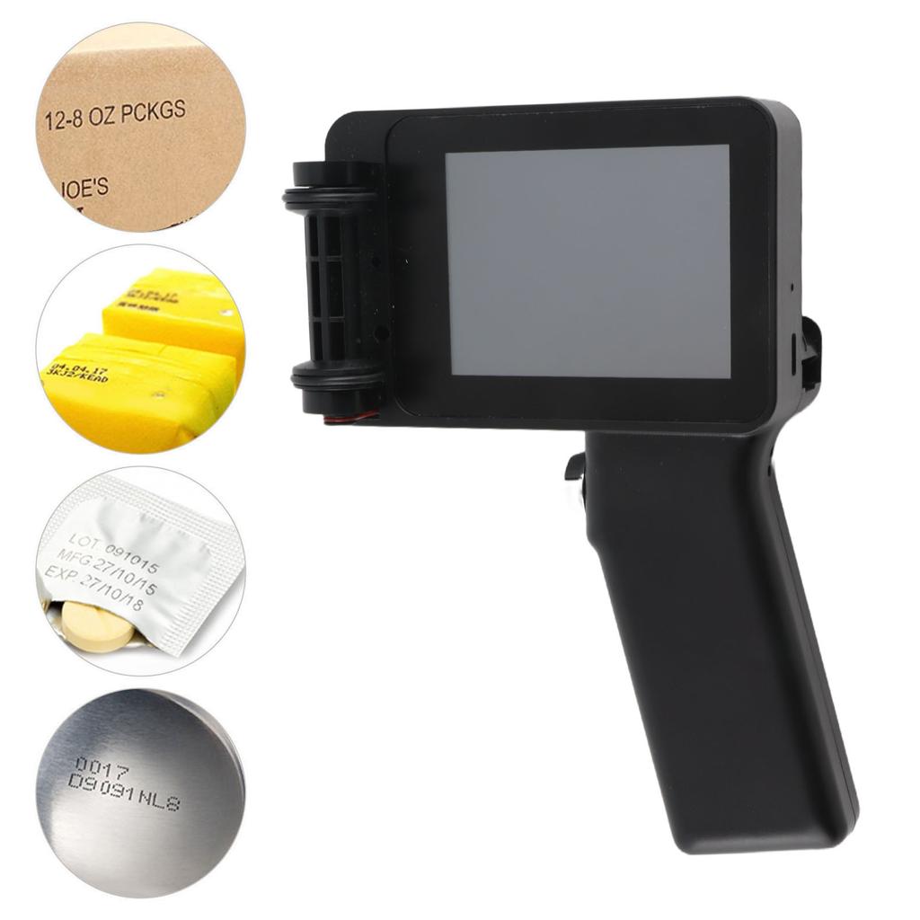 Ink Printer Portable Inkjet Printer Simple UI Interface 1500mAh Battery Comfortable Grip for Wood Metal Plastic for Number