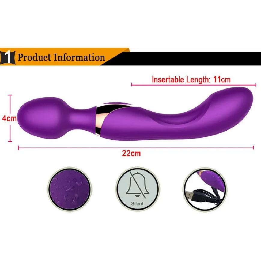 New AV Magic Wand G Spot Massager, USB Charge Big Stick Vibrators for Women Female Sexy Clit Vibrator Adult Sex Toys for