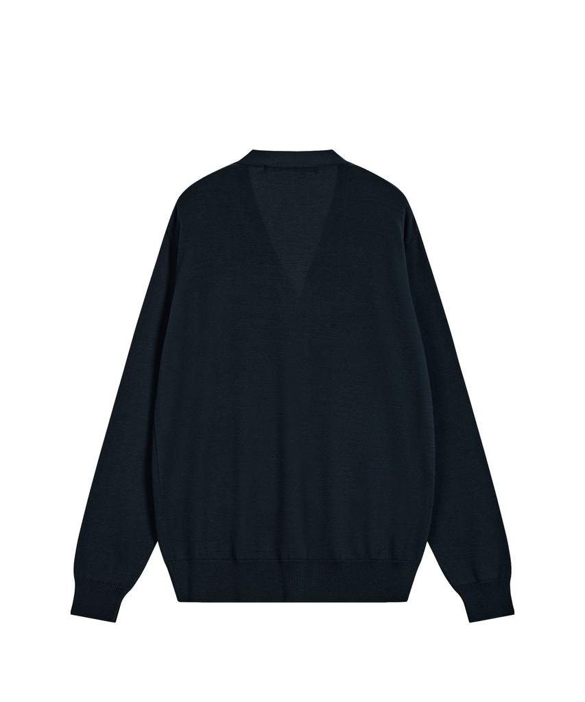 Rest&Recreation Loose Fit Knit Cardigan - Navy