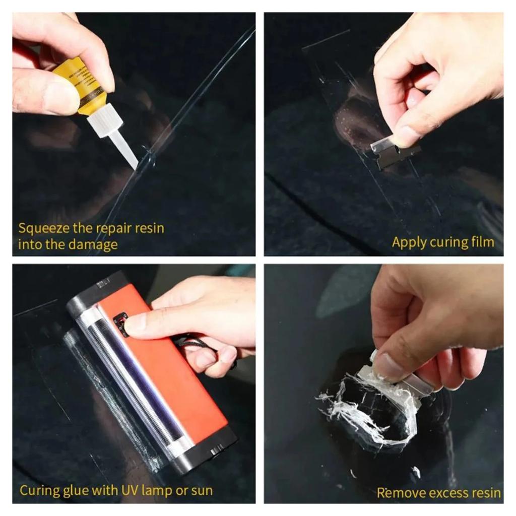 Car Windshield Crack Repair Glue Resin Kit Sealant Car Sealing Rubber Accessories Seal Glass Wash Maintenance Automobiles Parts