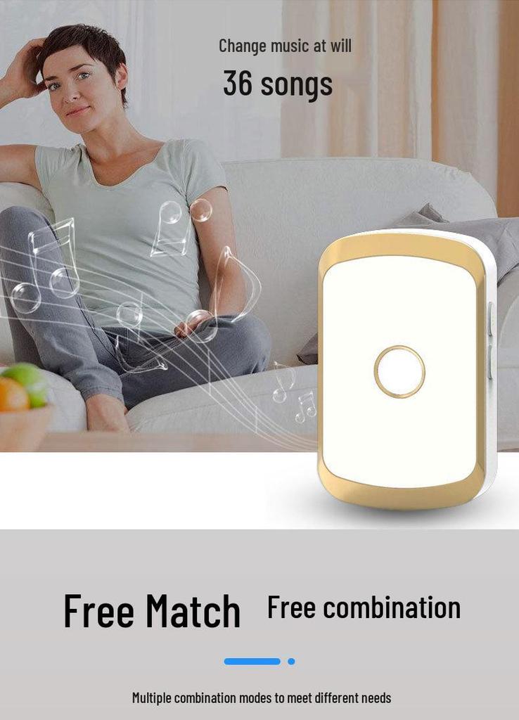 A20 Long Distance Wireless Doorbell with Elderly Call Button