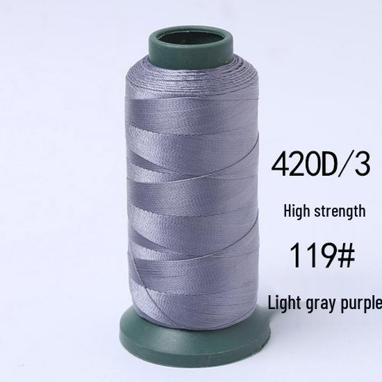 High-Strength Colored 420D Leather & Nylon Thread - Mercerized, Thick, Smooth, 3-Ply Canvas Sewing Thread - Free Shipping