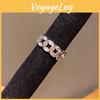 New Chinese Style Geometric Copper Open Ring With For Women