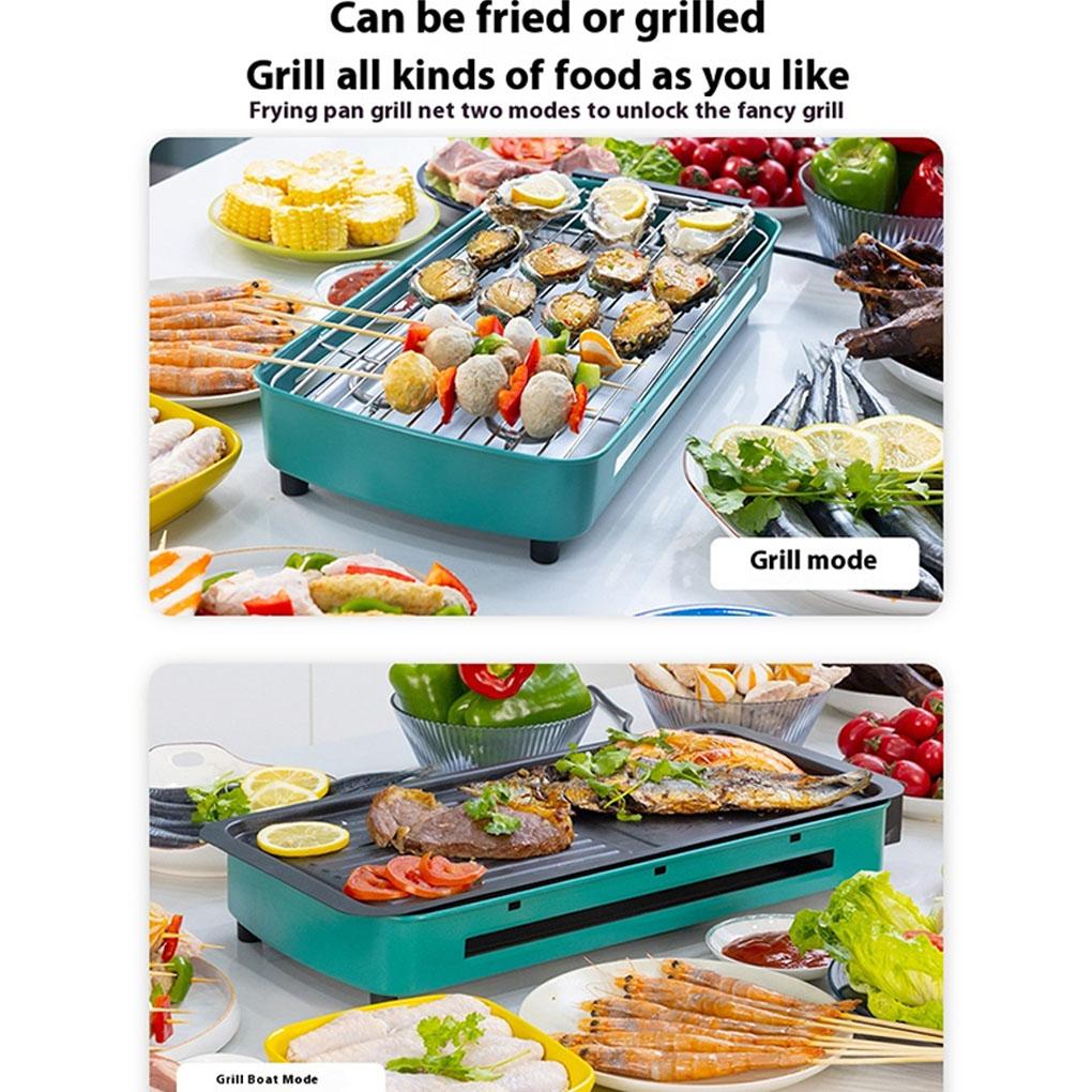 Small Dining Table Barbecue Grill With Six Level Temperature Control Easy To Clean Electric Grill