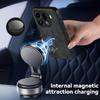 Semišové Kožené Nárazuvzdorné Magnetické Pouzdro pro OPPO Find X9 Pro Ochranný Kryt Zadní Kryt Coque Funda