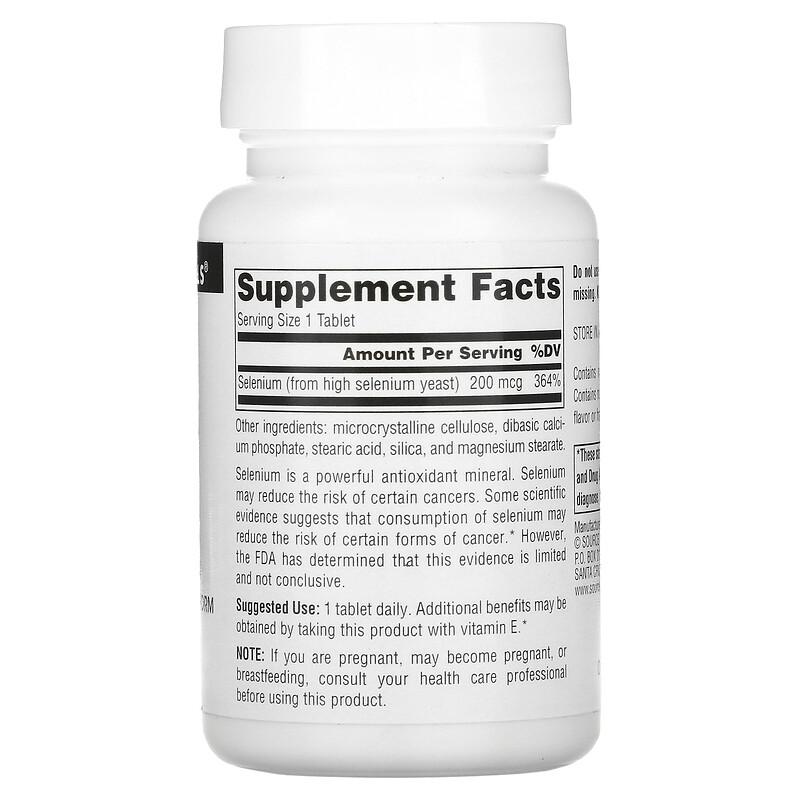 Selenium, 200 Mcg, 120 Tablets