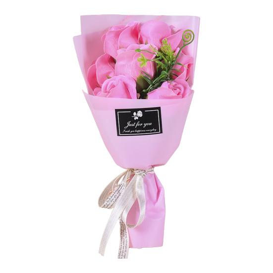 7 Head Artificial Rose Bouquet Handcrafted Soap Flower Petals Decoration Valentine's Day Anniversary Birthday Women Mother Wife Girlfriend Gifts