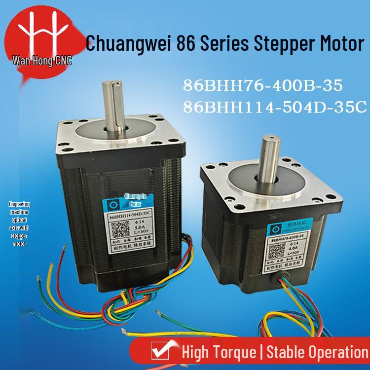Chuangwei 86BYGH450B Two-phase Hybrid Engraving Stepper Motor with CW86 Drive