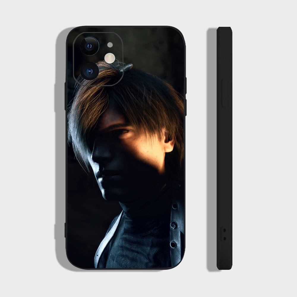 Leon R Resident Kennedy E-Evil 4 Carcasă Telefon Pentru IPhone 17 Air 16 15 14 13 Pro Max 11 12 Capac Negru din Silicon