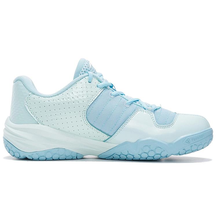 Li Ning Dovega Competition Cushioning Slip Resistant Abrasion Resistant Low Top Badminton Shoes Women's Blue AYTP044-12